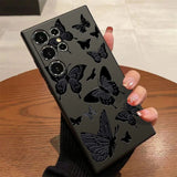 Black Butterfly Phone Case For Samsung Galaxy