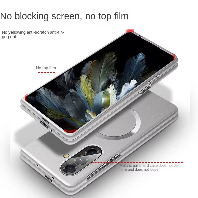 Ultra Thin Metal Paint Plating Magnetic Frosting Case For Samsung
