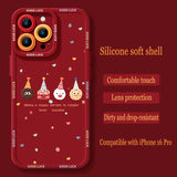 Cute Donut Silicone Shell Phone Case for iPhone