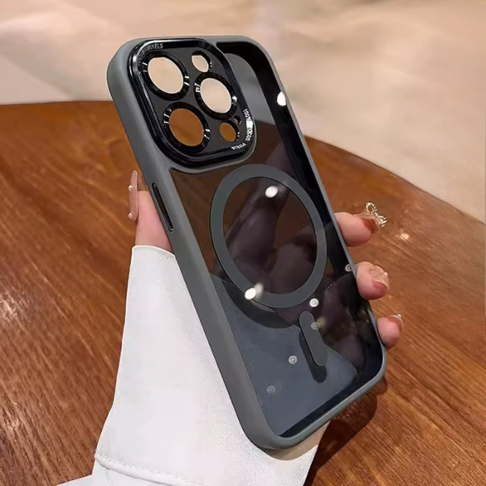 Luxury Magnetic Metal Lens Bumper Protection Case For iPhone