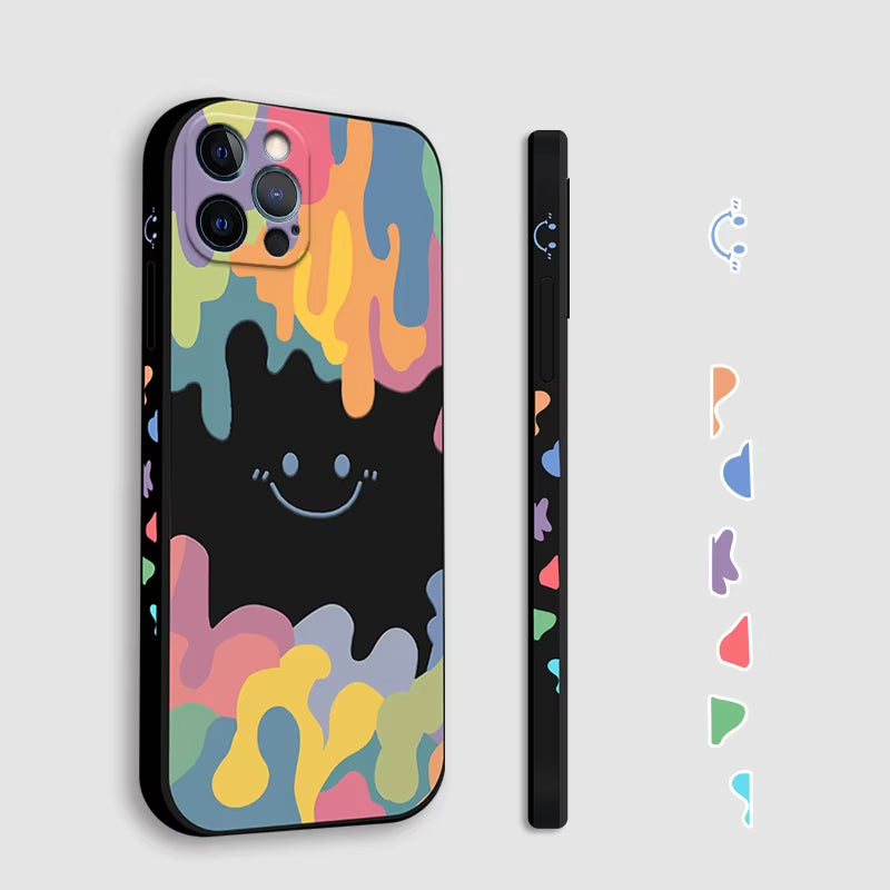 Cartoon Flower SIlicone Case For Samsung