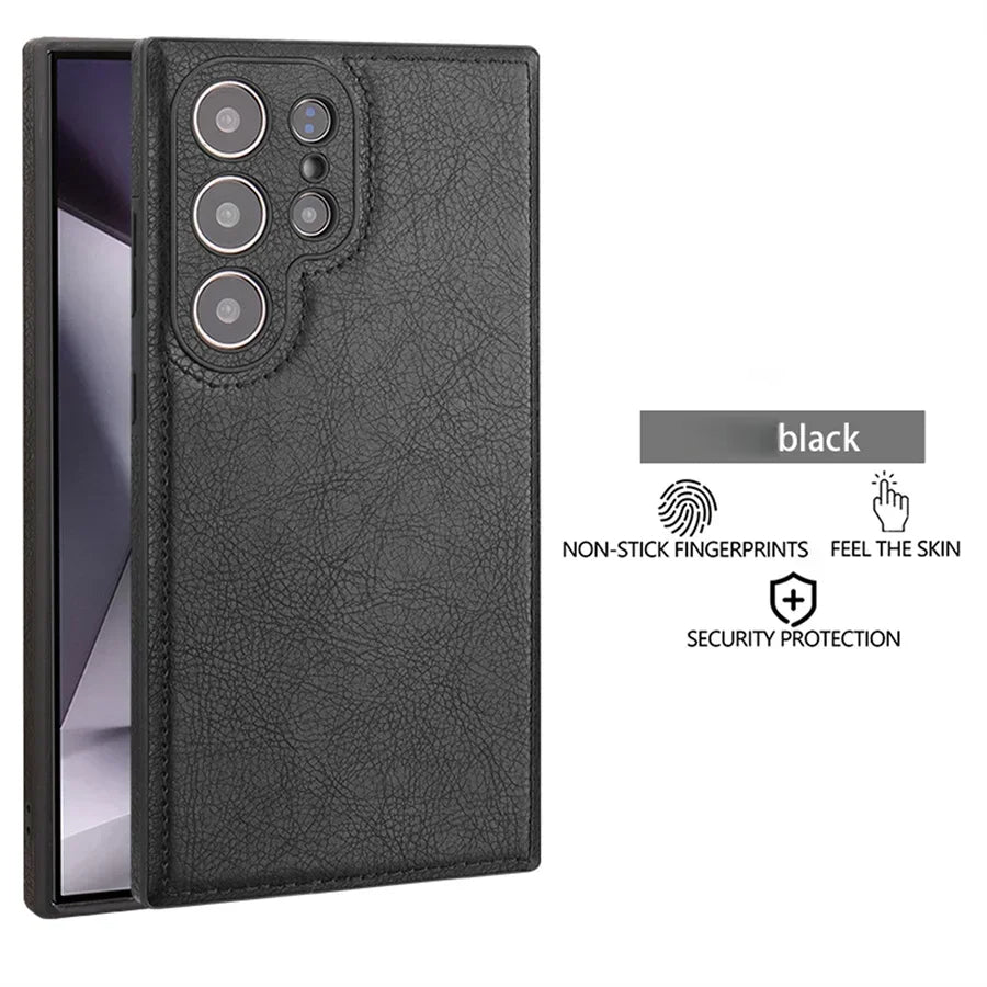 Luxury Vintage PU Leather Case for Samsung