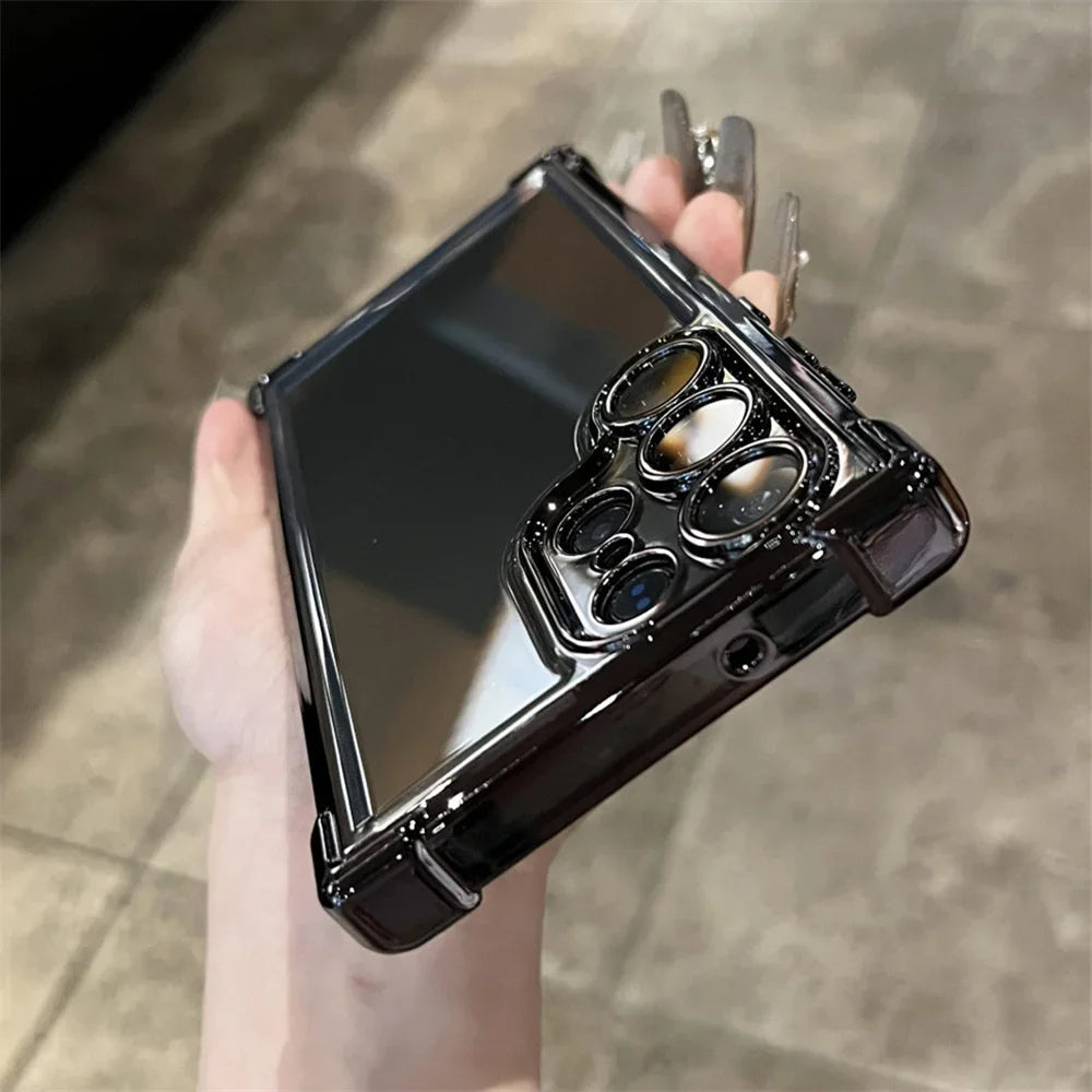 Plating Armor Transparent Case For Samsung