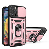 Armor Shockproof Magnetic Ring Stand Holder Case For iPhone