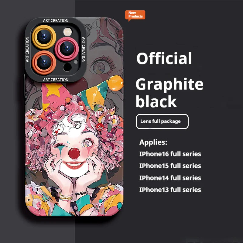 Super popular clown niche all-inclusive anti-fall Case for iPhone