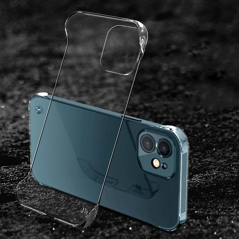 Transparent borderless Anti drop ultra thin Case For iPhone