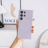 For Magsafe Liquid Silicone Magnetic Phone Case For Samsung