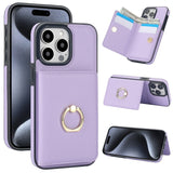 Shockproof Leather Ring Holder Case for iphone