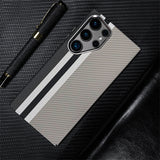 Luxury Carbon Fiber Texture Alloy Case For Samsung