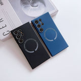 For Magsafe Liquid Silicone Magnetic Phone Case For Samsung