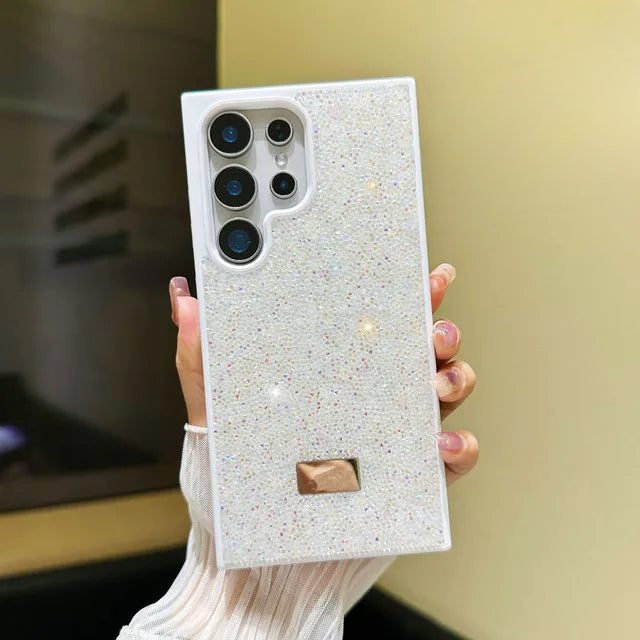 Luxury Flashing Swan Phone Case Shockproof and Anti Drop For Samsung Galaxy