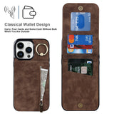 Leather Card Holder Kickstand Case for iphone