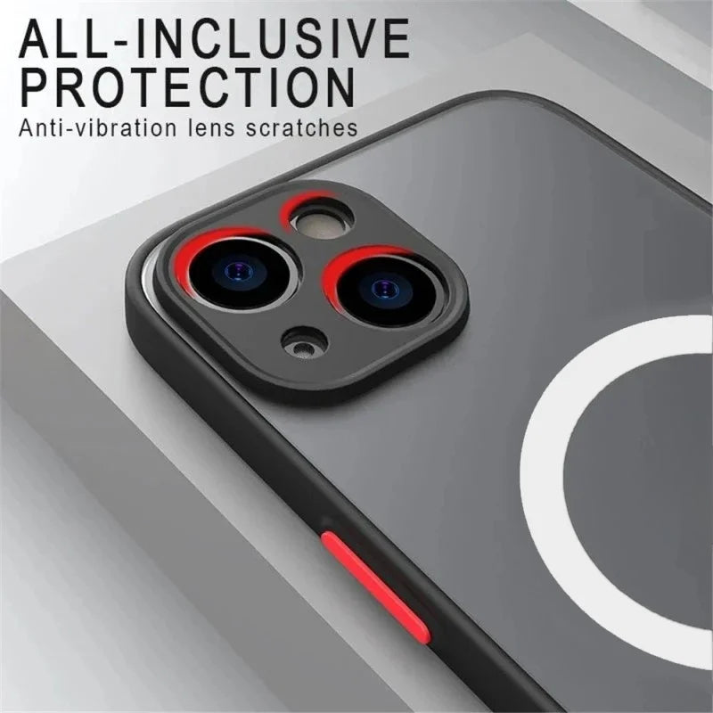 Shockproof Armor Matte Case For iPhone