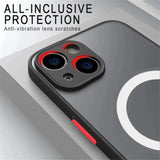 Shockproof Armor Matte Case For iPhone