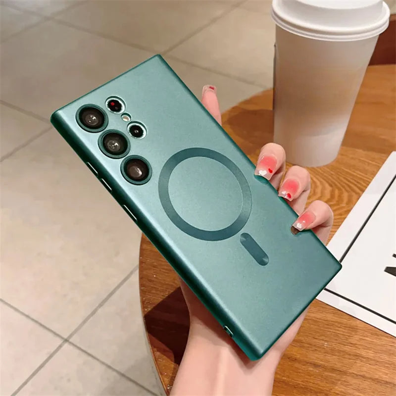 Luxury Shockproof Magnetic Wireless Charging For Magsafe Cases For Samsung