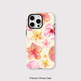 Luxury Magnetic 2 in 1 Flower Pattern Shockproof Case For iPhone