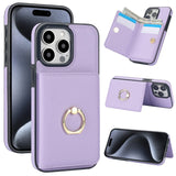 Shockproof Leather Ring Holder Case for iphone