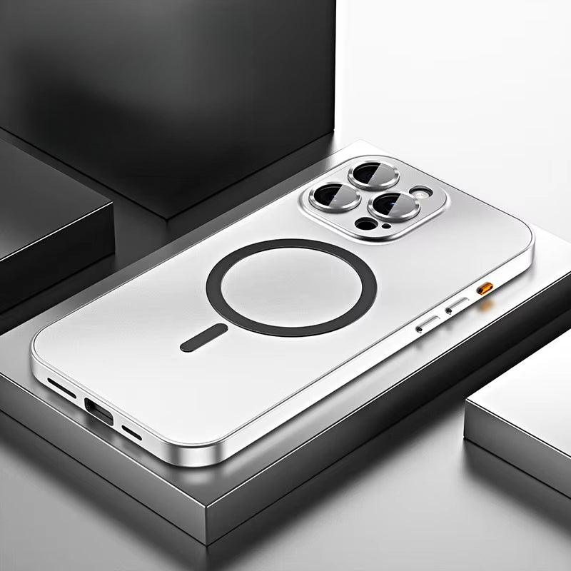 Aluminum Metal Frame Magnetic Case For iPhone