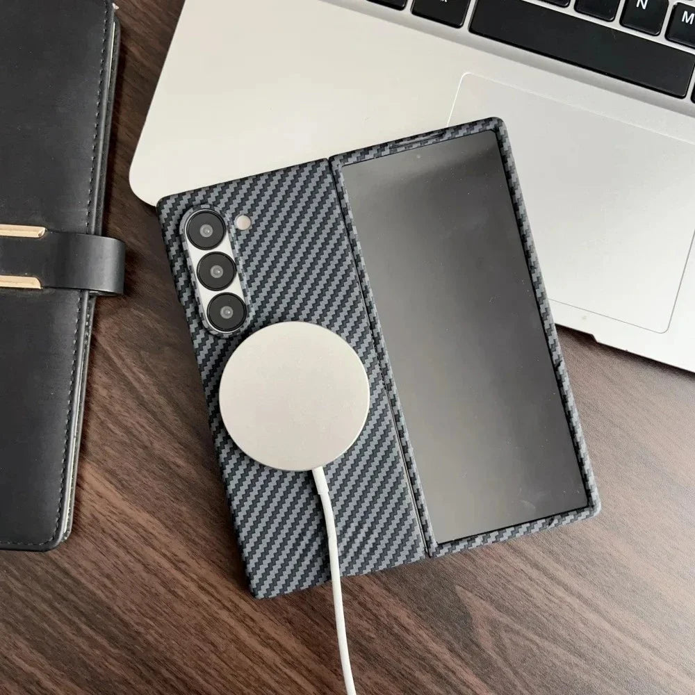 Ultra Slim Carbon Fibre Magsafe Phone Case For Samsung
