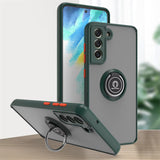 Car Magnetic Ring Bracket Silicone Cover Phone Case For Samsung Galaxy
