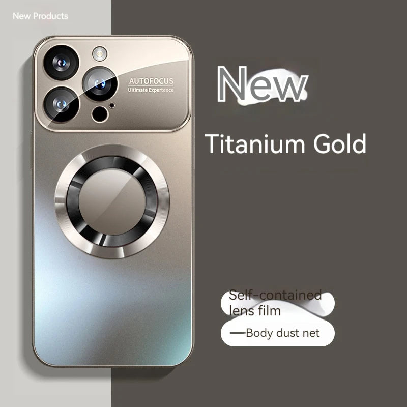 Fashionable Large Window Magnetic Case For iPhone
