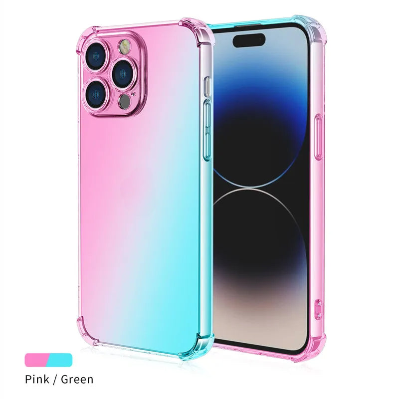 Gradient Airbag TPU Case For iPhone