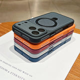Honeycomb Magnetic Cooling Kickstand Case for iphone