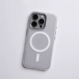 Heat Dissipation Hollow Shockproof Magnetic Case For iPhone
