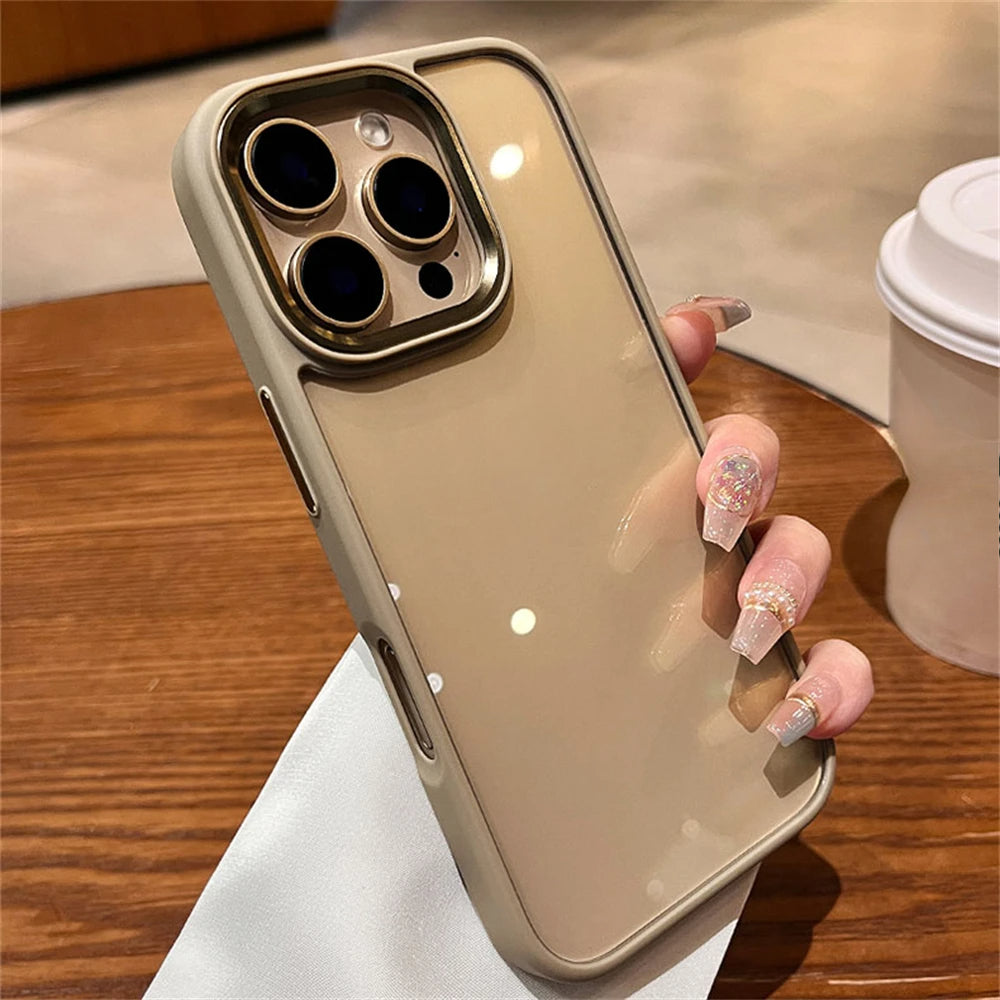 Luxury Transparent Soft Silicone Case For iPhone