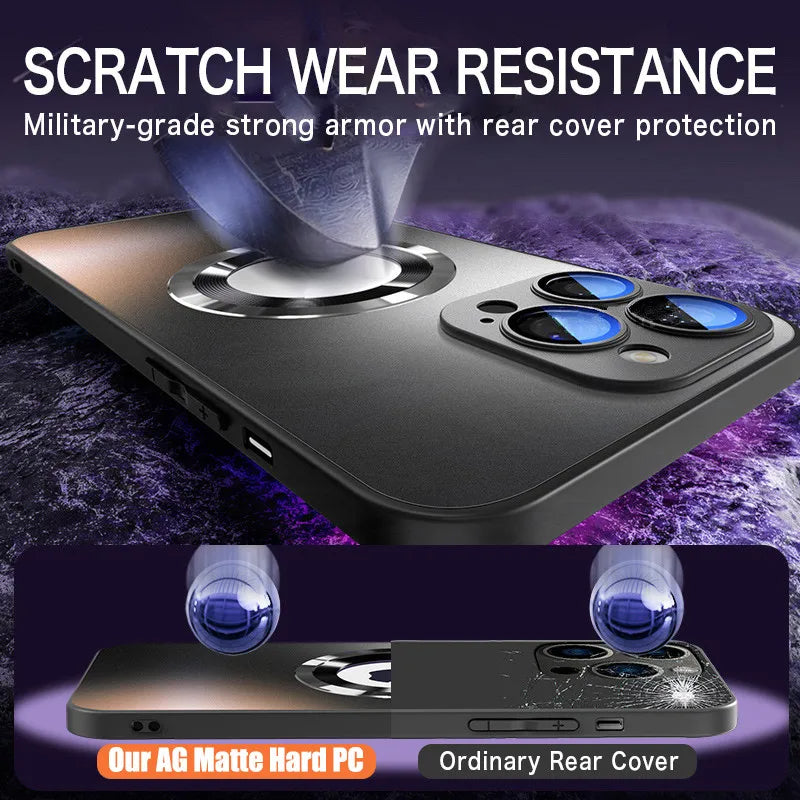 Luxury Matte Magnetic Case For iPhone