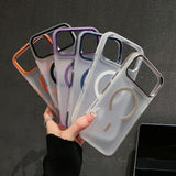 Acrylic Magnetic Shockproof Soft Touch Case for iphone