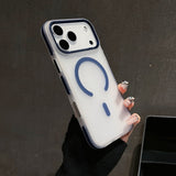 Acrylic Magnetic Shockproof Soft Touch Case for iphone