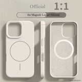 Liquid Silicone Magsafe Magnetic Case For iPhone