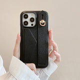 Wallet Card Holder Wrist Strap Case for iphone