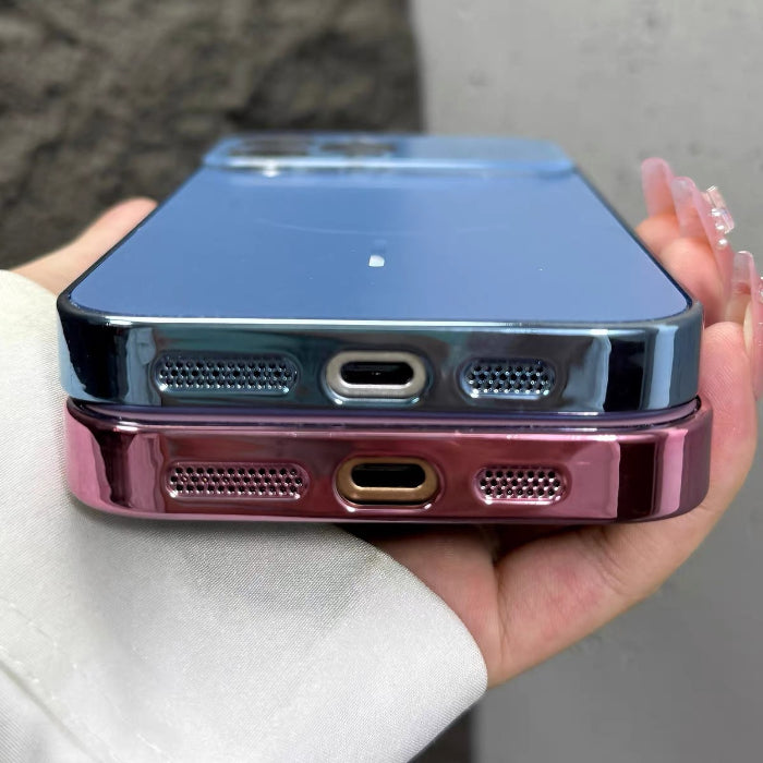 Luxury Large Glass Window Magsafe Case For iPhone