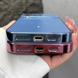 Luxury Large Glass Window Magsafe Case For iPhone