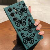 Black Butterfly Phone Case For Samsung Galaxy