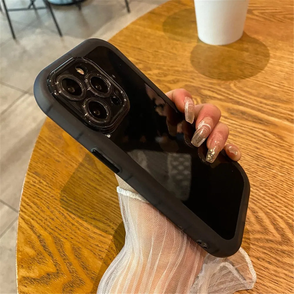 Shockproof Silicone Bumper Clear Phone Case For iPhone