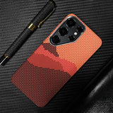 Luxury Carbon Fiber Texture Alloy Case For Samsung
