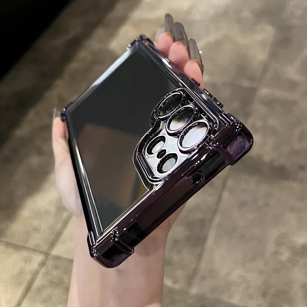Plating Armor Transparent Case For Samsung