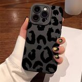 Leopard Design Camera Lens Protective Phone Case for iPhone