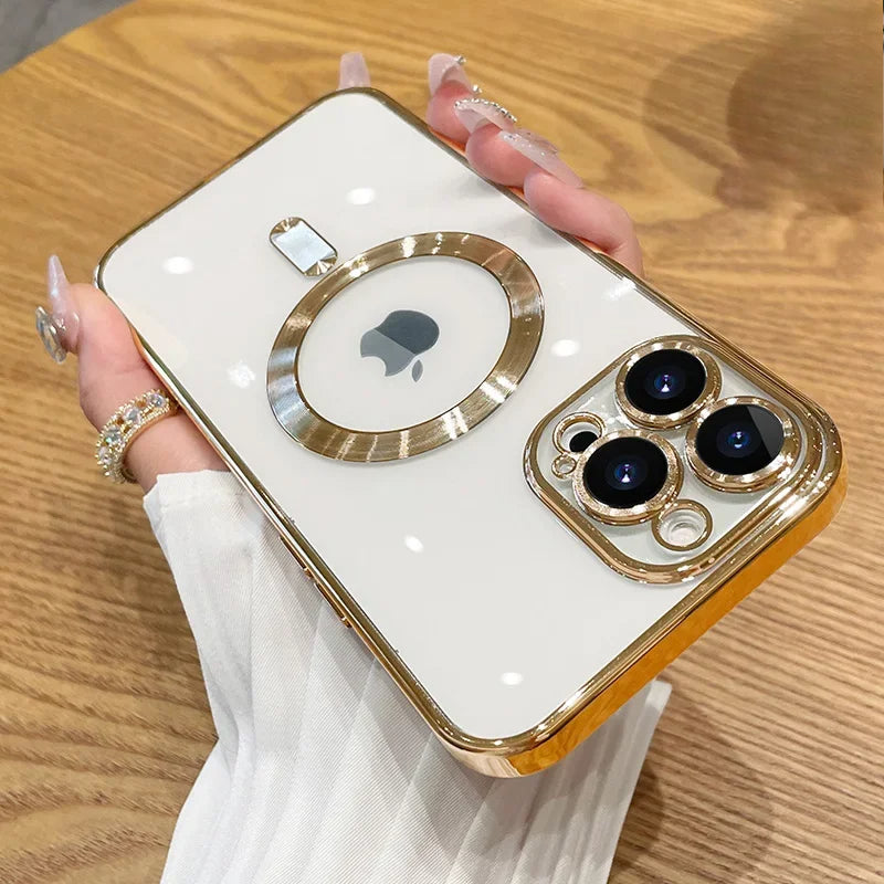 Magnetic Plating Case For iPhone
