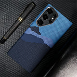 Luxury Carbon Fiber Texture Alloy Case For Samsung