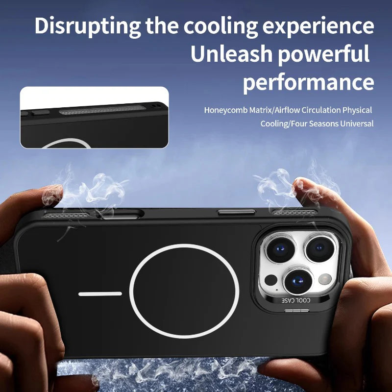 Magnetic Camera Stand Phone Case For iPhone