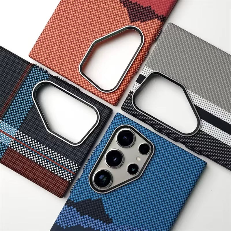 Luxury Carbon Fiber Wireless Charging Magsafe Case for Samsung