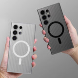 3D Corrugated Pattern Non-slip Matte Clear Case For Samsung