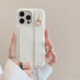 Wallet Card Holder Wrist Strap Case for iphone