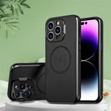 Lens Stand Holder Magnetic Case For iPhone