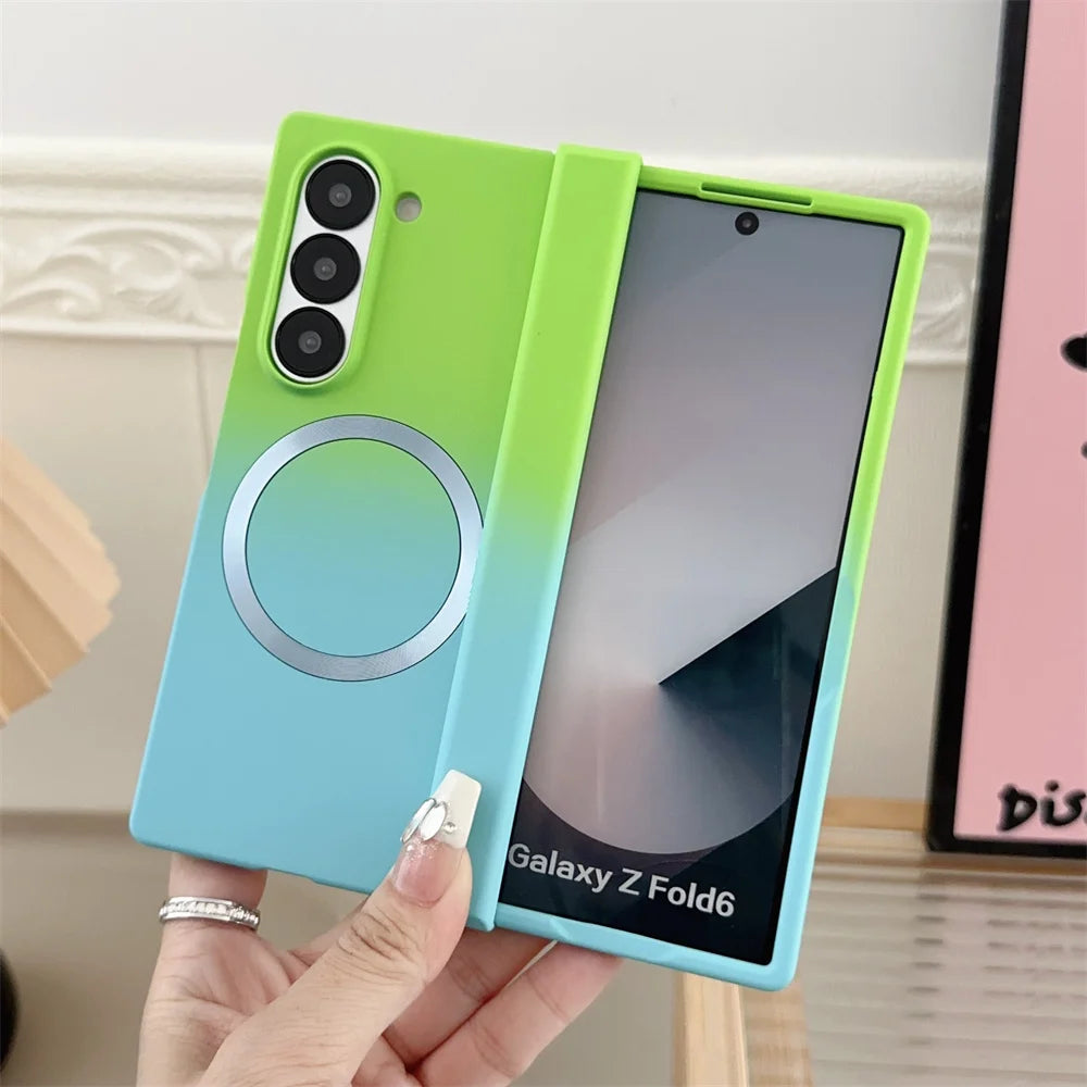 Candy Color Gradient Magnetic Case for Samsung Z Fold