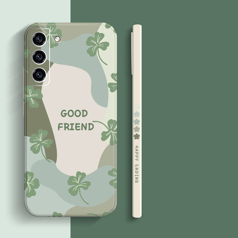 Cartoon Flower SIlicone Case For Samsung